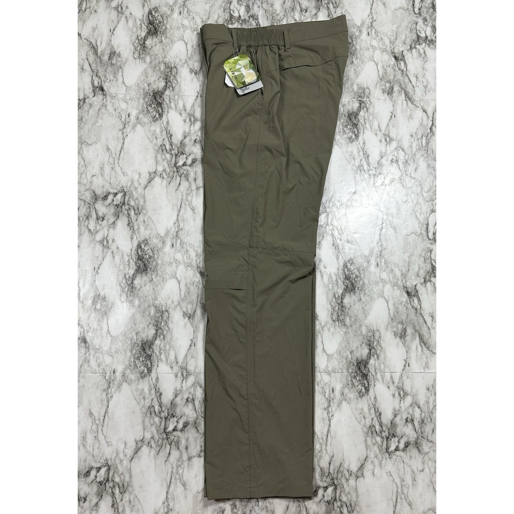 LIBIN Pants Womens L Green Waterproof Lightweight Convertible Roll Up UPF 50 NWT